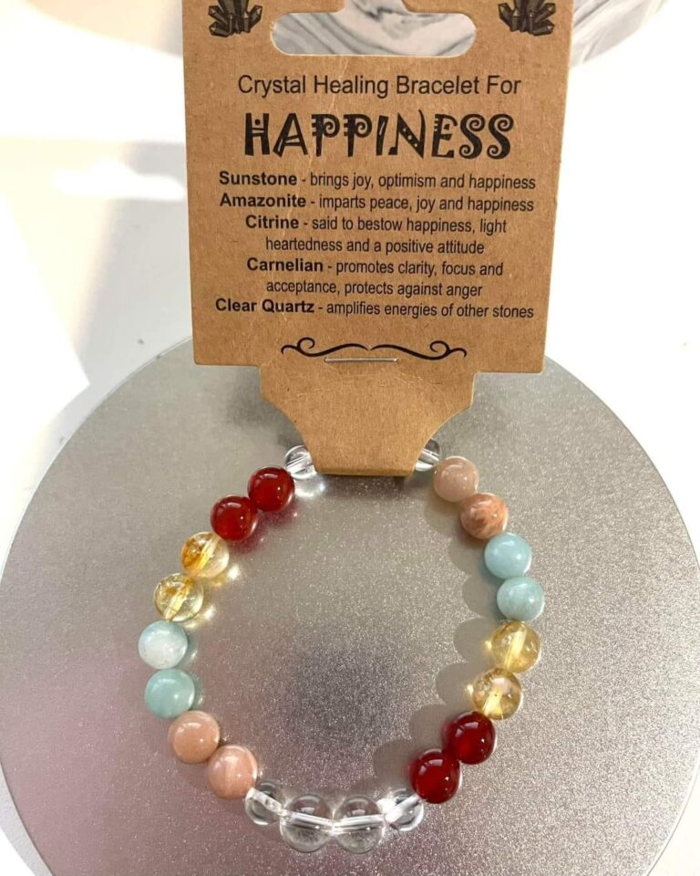 Crystal Healing Bracelet for Happiness