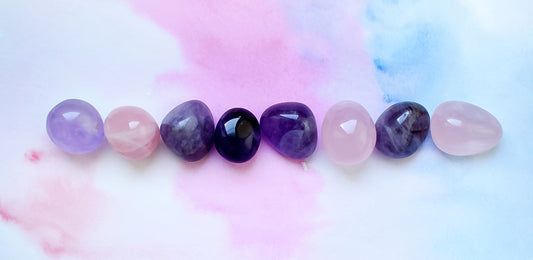 The Power of Rose Quartz, Howlite, Angelite, and Amethyst Crystals for Love, Relationships, and Calmness