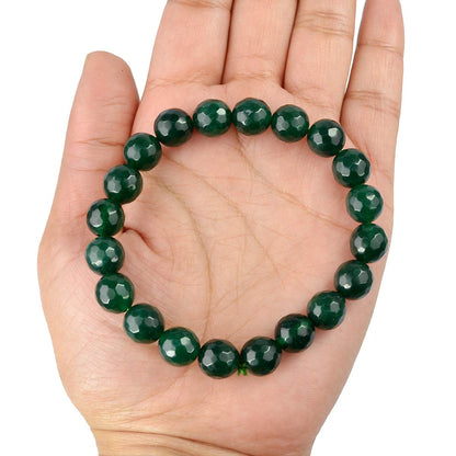 Green Aventurine Dark Bracelet (Good Luck Stone)